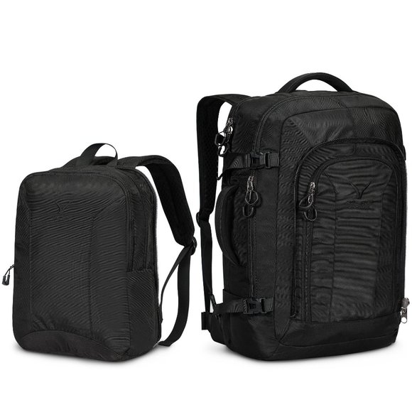 Hynes Eagle 2 in 1 Travel Backpack 48L Carry on Backpack with Removable Daypack - Picture 8 of 8